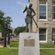 Statue of the inventor Lewis Temple, in front of the New Bedford Public Library in downtown New Bedford, Mass. (Wikimedia Commons)